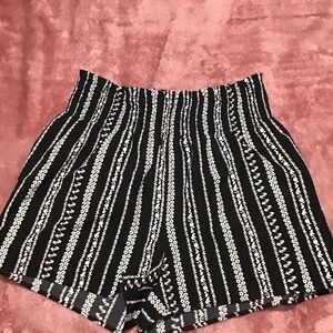 Stylish Black and White Women's Shorts